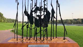 SHEIKH ZAYED ANAMORPHIC SCULPTURE  by Nisar Ibrahim