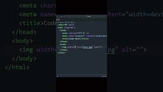 How to Add an Image in HTML | Beginner’s Guide  | HTML Tutorial #Shorts #coding #cssanimation