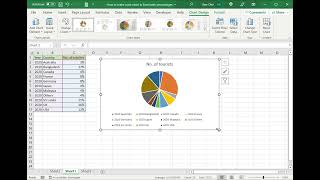 How to make a pie chart in Excel with percentages