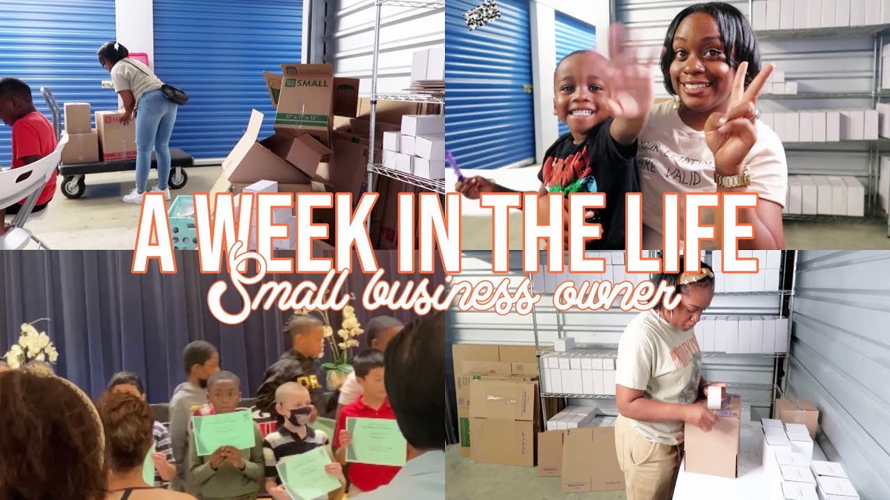 A WEEK IN THE LIFE OF A SMALL BUSINESS OWNER | ENTREPRENEUR VLOG Season ...