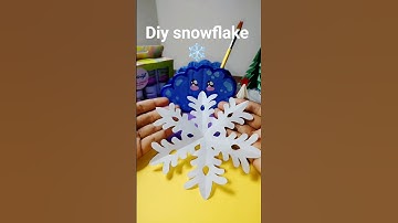 EASY PAPER SNOWFLAKE ❄️|STEP BY STEP|CHRISTMAS DECORATION