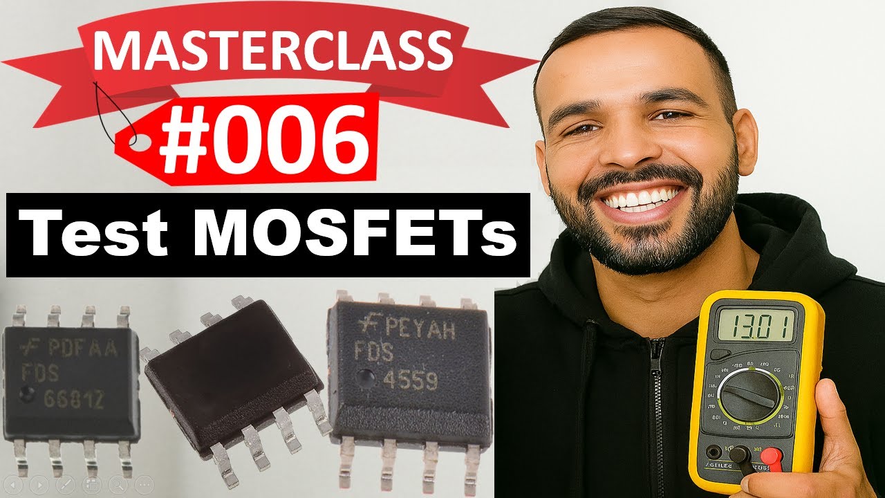 #006 Electronic Components: How to Test MOSFET Using Multimeter | 8-pin ...