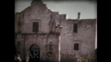 Vintage Footage of The Alamo in Texas Circa 1950