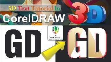 3D Text Effect Tutorial CorelDraw 2022 3D Design in CorelDraw CorelDraw Tutorial 2022
