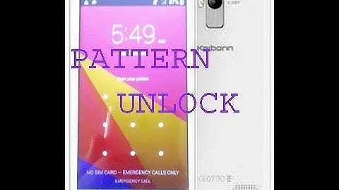 Karbonn A6 Turbo Hard reset and Remove Pattern Lock
