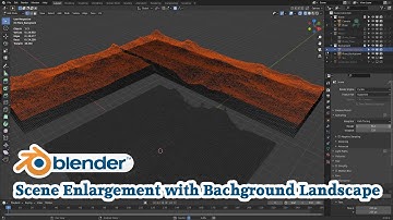 Blender Beginner Tutorial Part 10 - Scene Enlargement with Bachground Landscape
