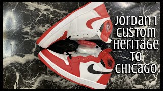 Jordan 1 Custom - Heritage to Chicago