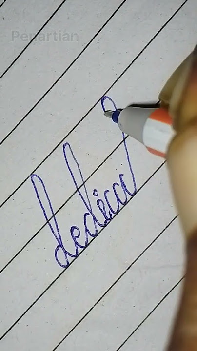 Dedication #art #calligraphy #lettering