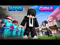I Found a Hidden GIRL's CITY in BOYS ONLY SMP..!