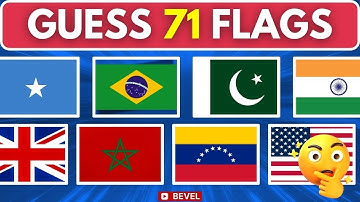 Guess and Learn All 71 Flags | Flag Quiz  #quiz #challenge #trivia #viral #video