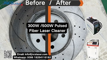 300w 15mj pulsed fiber laser cleaning machine for auto parts restore oil removing rust removing
