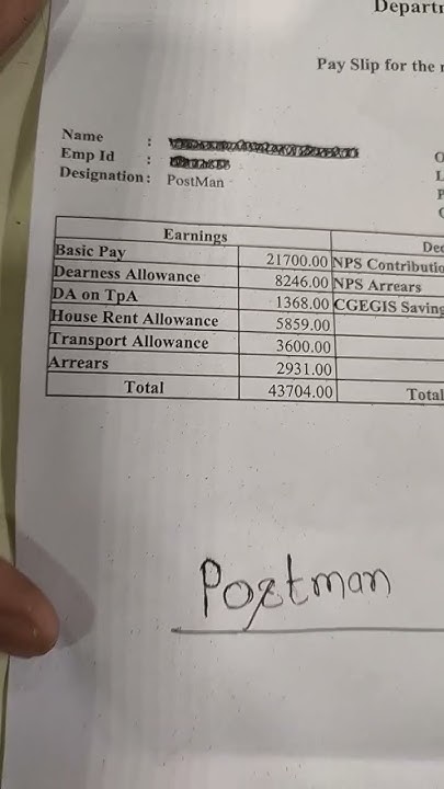 Postman Salary Ll Postman Salary Slip 2023 Ll Postman Salary In Post postman-salary-ll-postman-salary-slip-2023-ll-postman-salary-in-post