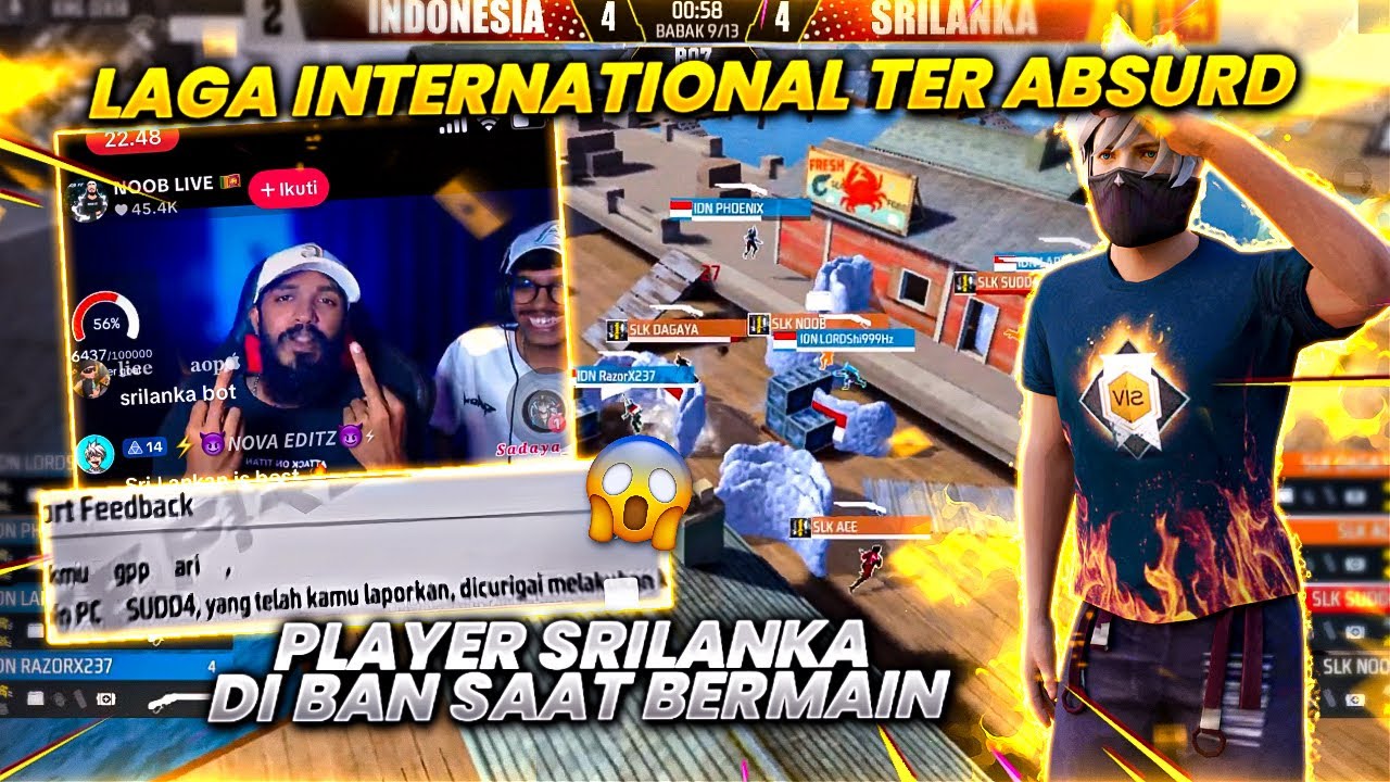 SRILANKA KETAHUAN MENGGUNAKAN  CHEATT😱 || MIC CHECK LAGA INTERNASIONAL INDONESIA VS SRILANKA