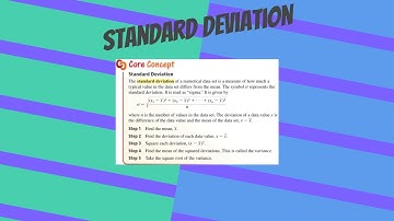 Standard Deviation - Algebra 2