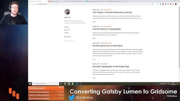 Converting Gatsby Lumen starter to Gridsome #4