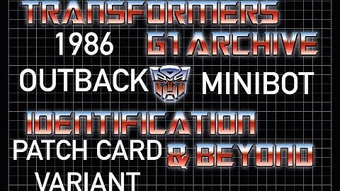 Transformers generation one Outback Mosc & guide. G1 minibot sealed & loose  vintage figure guide