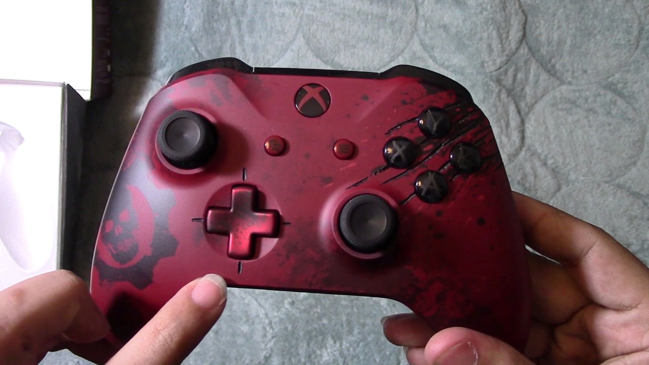 Gears of War 4 Xbox One Controller Unboxing and Impressions YouTube
