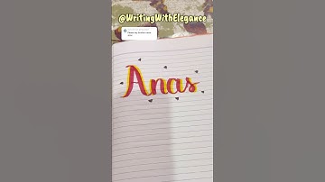 ANAS #writingwithelegance #calligrphylearning #art #calligraphylattering