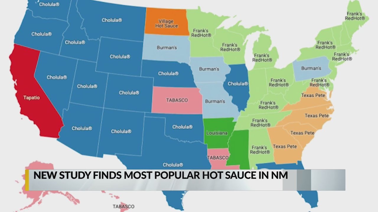 Study finds most popular hot sauce in New Mexico - YouTube