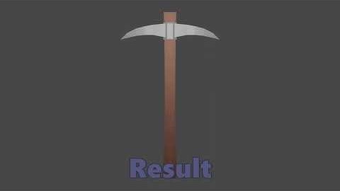 Low Poly PickAxe  (Speed Modeling)