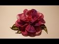 How to make fabric flowersflower made of chiffon tutorial    