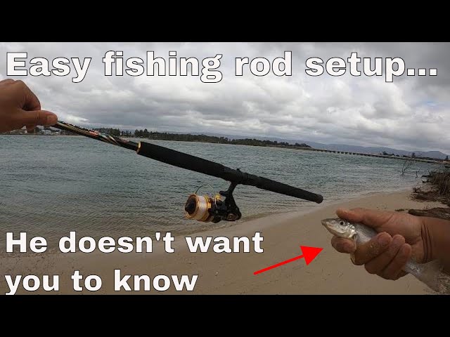 How to set up a new fishing rod - catch a fish 