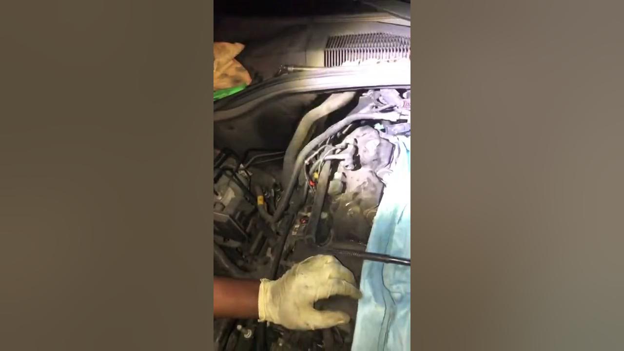Chevy camaro 2012 3.6l thermostat location and how to remove it. - YouTube