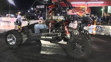 Polaris RZR 1000 With Turbo and Motor Mods at a  RACE TRACK 1/4th Pass!