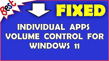 Individual Apps Volume Control for Windows 11