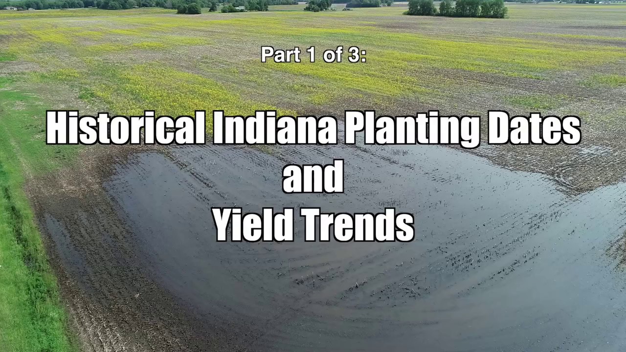 Part 1 of 3 Historical Indiana Planting Dates and Yield Trends YouTube