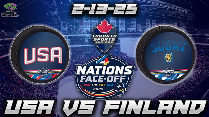 2-13-25 United States vs Finland 2025 4 Nations Faceoff Game Audio | Hockey LIVE Gamecast & Chat