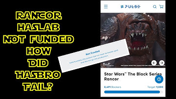 HASLAB RANCOR FAILED TO FUND!  Hasbro you can