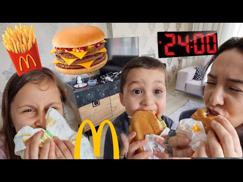 24 SAAT BOYUNCA FAST FOOD CHALLENGE 🍔 #24saat