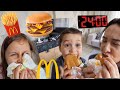 24 saat boyunca fast food challenge  24saat