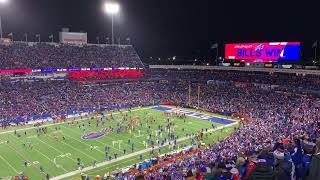 Buffalo Bills end of game vs New York Giants and Bills win song on SNF @ Highmark Stadium 10/15/2023