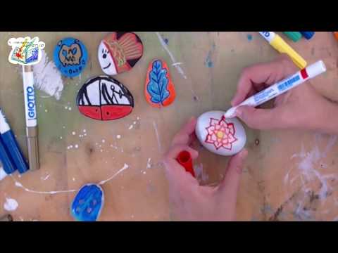 Video: Pietre Colorate Fai Da Te Per Il Giardino: Creiamo Con Piacere! Master Class Con Foto