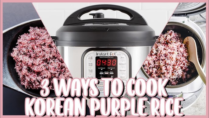 Cooking “purple rice” 