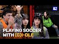 Watch how wild it gets when gidle plays soccer with a fan 82minutes