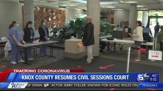 Knox County resumes civil sessions court
