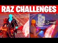 All 5 Raz Quests - Spire Quests / Challenges in fortnite Chapter 2 Season 6