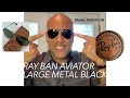 Ray Ban Aviator| Large Metal Black- RB3025-58