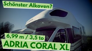 Adria Coral XL 600 DP Alkoven 6,99m 3,5to - hier ist der Alkoven wieder sexy