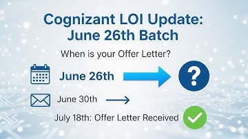 Cognizant LOI Update 2025 | June 26 Interviews Results OUT | What abt remaining July | Offer Letter