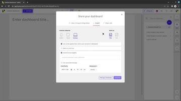 Dashboard basics 3.3: Sharing your dashboards