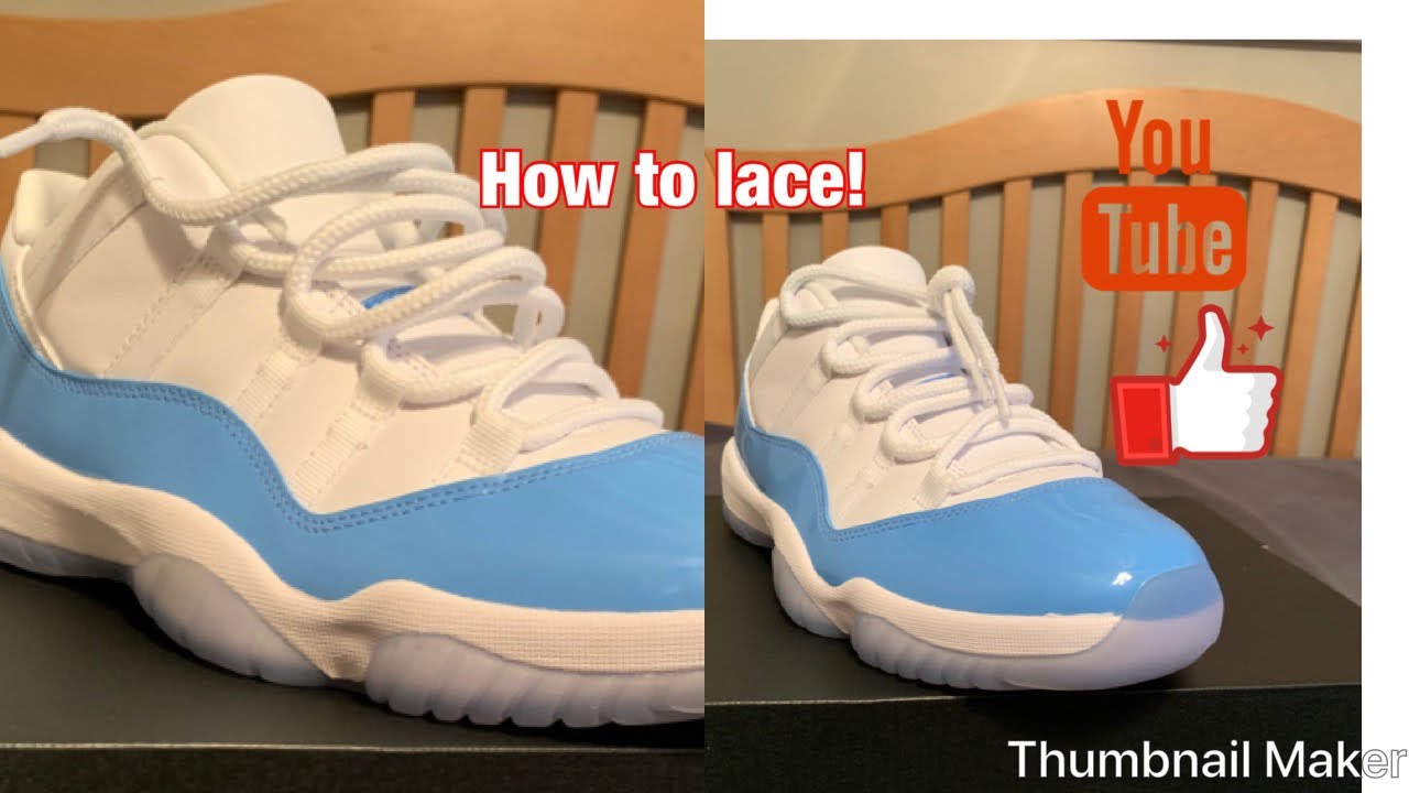 how to lace jordan 11s low