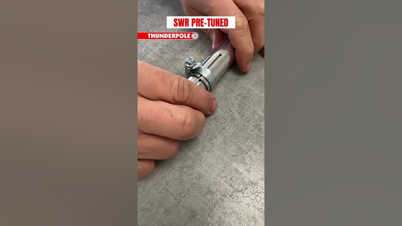 CB Radio Antenna ⚡️ Thunderpole Silver Rod 1/2 Wave CB 2630 MHz AM