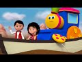 bob the train | row row row your boat | nursery rhymes | 3d rhymes | kids songs