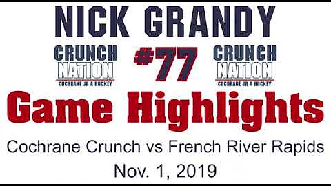 Nicholas (Nick) Grandy Video Highlights Nov 1 19