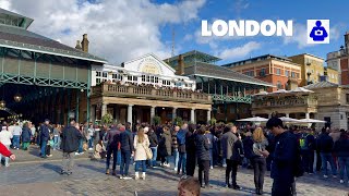 London Spring Walk 🇬🇧 West End, Seven Dials to COVENT GARDEN | Central London Walking Tour [4K HDR]