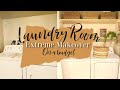LAUNDRY ROOM MAKEOVER ON A BUDGET// ORGANIZATION